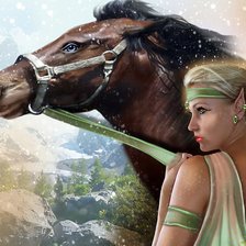 Схема вышивки «Эльфийка»