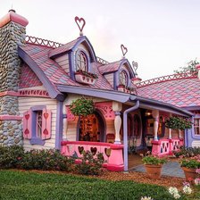 Схема вышивки «Сказочный дом»