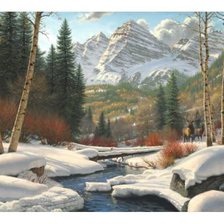 Схема вышивки «Зима»