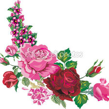 Схема вышивки «Розы»