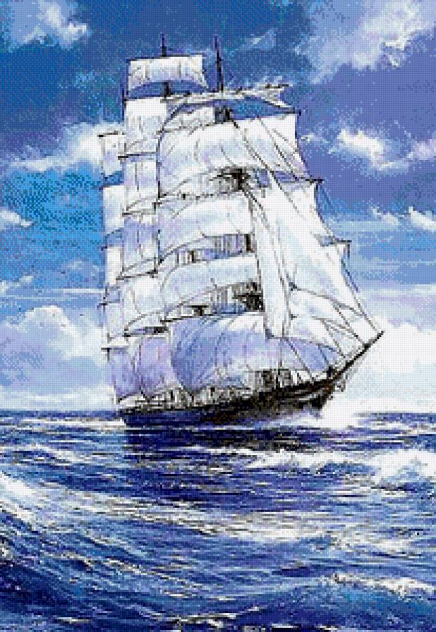 парусник - пейзаж, парусник - предпросмотр