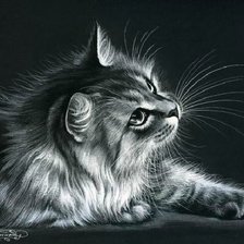 Схема вышивки «Кот Ирины Гармашовой»