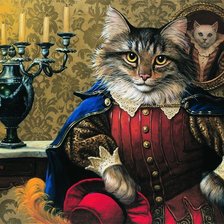 Схема вышивки «Кот»