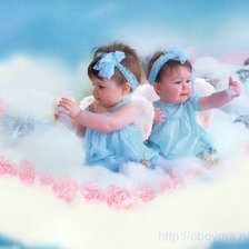 Схема вышивки «ангелочки»