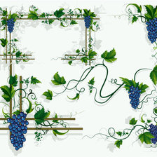 Схема вышивки «виноград»