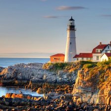 Схема вышивки «Пейзаж с маяком»