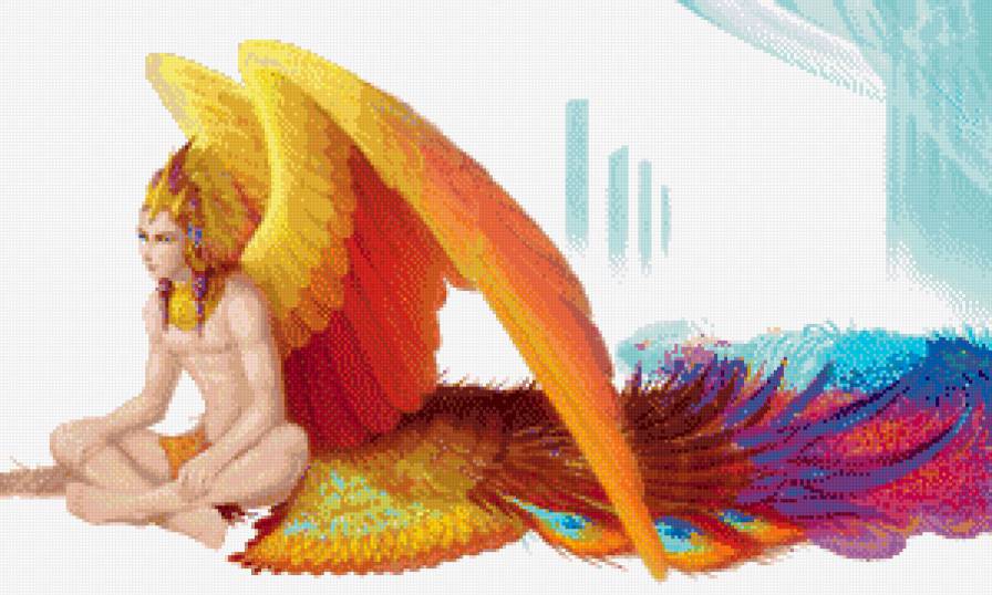 Птица-человек - птица, чловек, крылья - предпросмотр