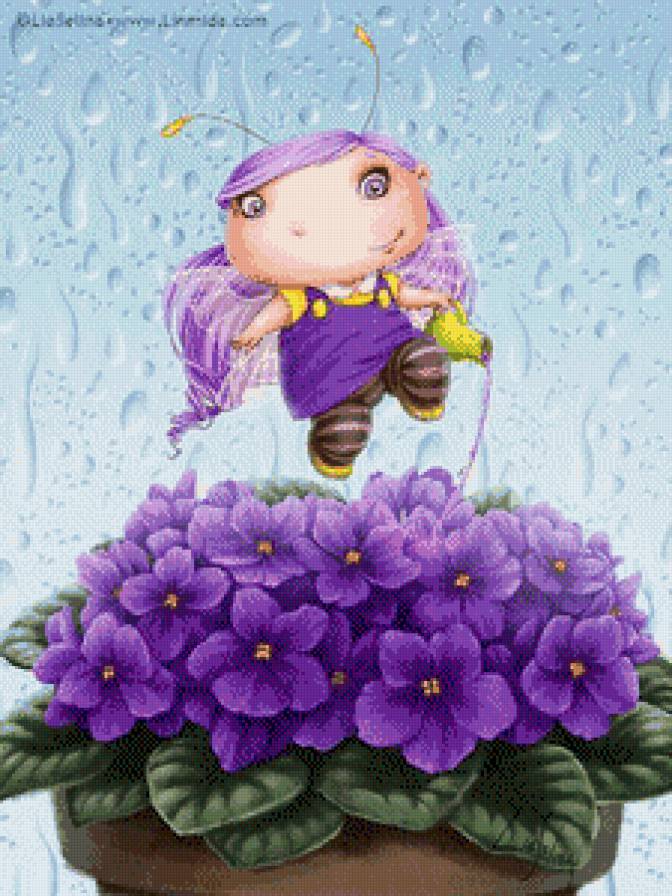 феечка - сказка, фея, цветы, детское - предпросмотр