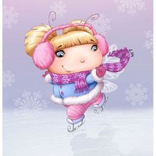 Схема вышивки «феечка-зима»