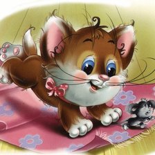 Схема вышивки «кошки-мышки»