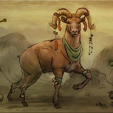 Схема вышивки «Коза»