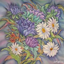 Схема вышивки «цветы»