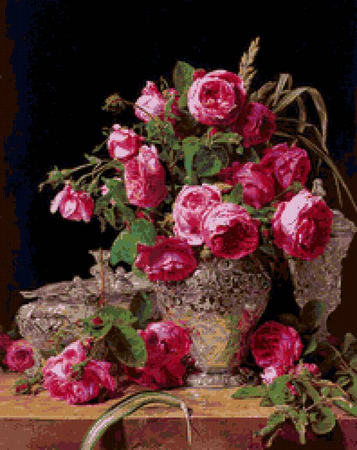 букет роз - цветы, розы, картина - предпросмотр