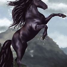 Схема вышивки «конь»