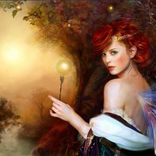 Схема вышивки «фея»