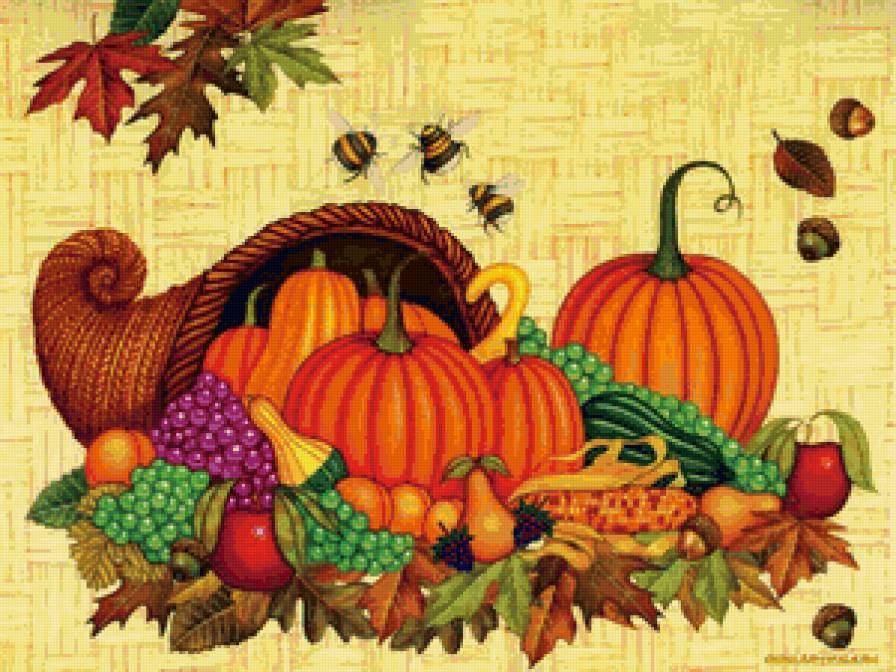 Дары Осени - натюрморт - предпросмотр