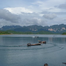 Схема вышивки «озеро»