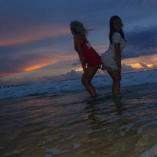 Схема вышивки «закат»