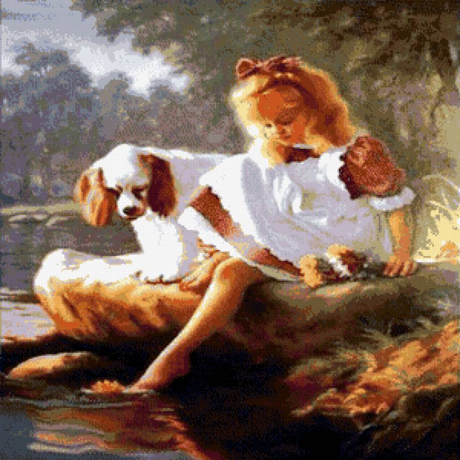 друзья - пейзаж, двое - предпросмотр