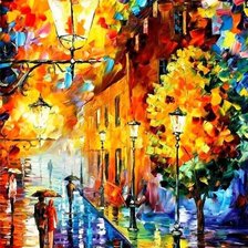 Схема вышивки «дождливая осень»