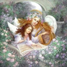 Схема вышивки «серия "ангелы"»