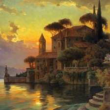 Схема вышивки «морской городок»