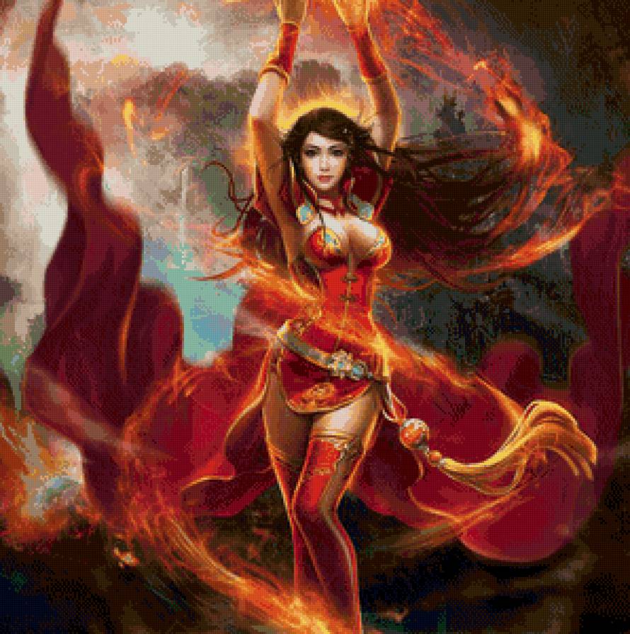 огненная дева - фентези - предпросмотр