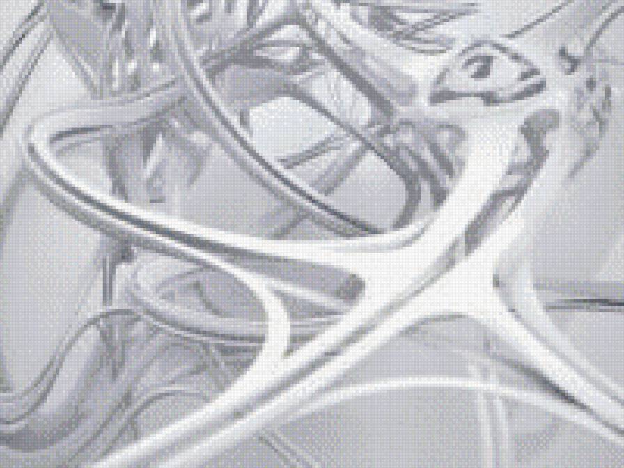 абстракция - абстракция, линии, белый и серый - предпросмотр