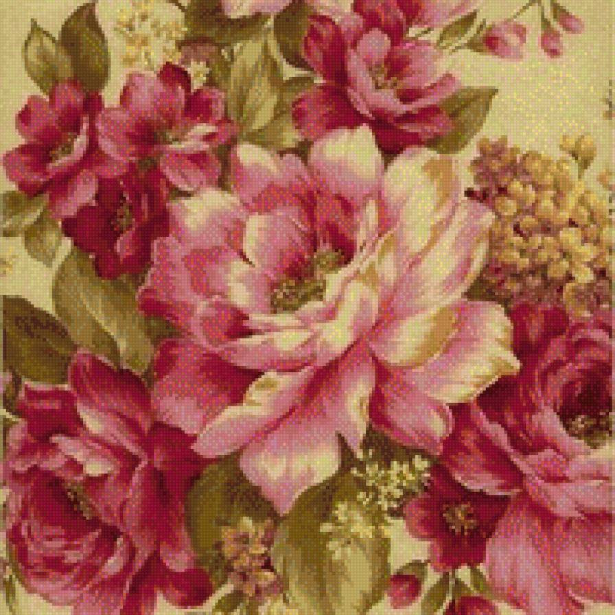 Красивая подушка - подушка, цветы - предпросмотр