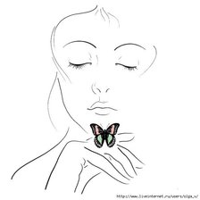 Схема вышивки «девушка»