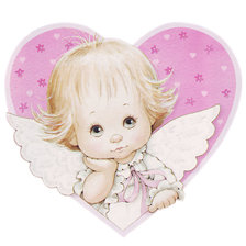 Схема вышивки «малыш и сердце»