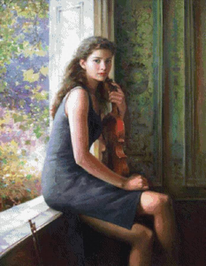 женский портрет - портрет, девушка - предпросмотр