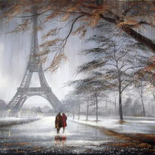 Схема вышивки «Осень в Париже»