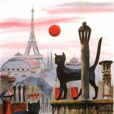 Схема вышивки «Свидание на крыше»