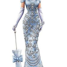 Схема вышивки «красотка»