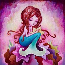 Схема вышивки «русалка»