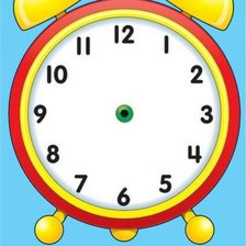 Схема вышивки «часы в детскую»