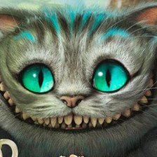 Схема вышивки «чеширский кот»