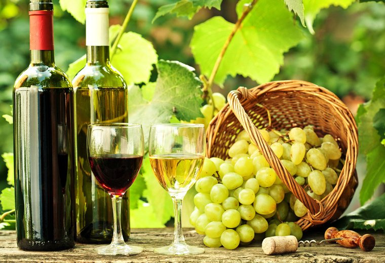 натюрморт с виноградом - листья, картина, натюрморт, виноград - оригинал