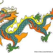 Схема вышивки «дракон»