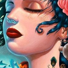 Схема вышивки «русалочка»