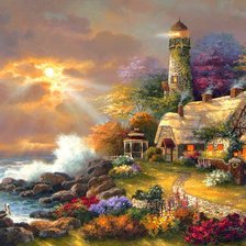 Схема вышивки «Маяк»