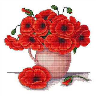 Маки в вазе - оригинал