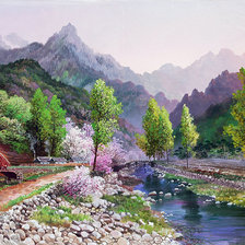 Схема вышивки «речка»