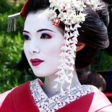 Схема вышивки «гейша»