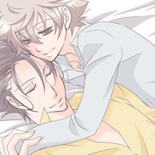 Схема вышивки «Реборн+Тсуна»