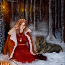 Схема вышивки «У костра»