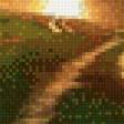 Предпросмотр схемы вышивки «Прогулка на закате» (№669831)