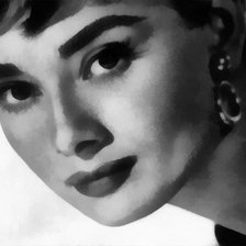 Схема вышивки «Хепберн Одри»