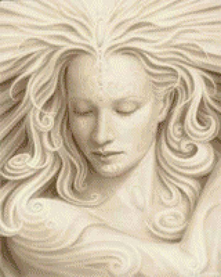 Дева - нежность, белый, девушка - предпросмотр